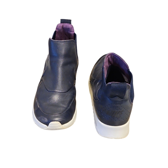 Nike Air Max Blue and White Slip-On Sneakers Ankle Boots - Picture 2 of 6